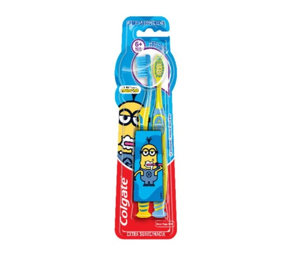 COLGATE CEPILLO SMILES 6+ AÑOS MINIONS X 2 UNID