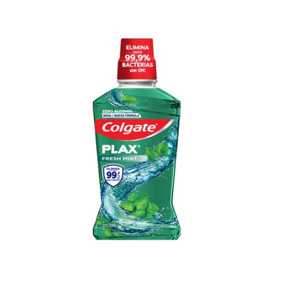 COLGATE ENJUAGUE PLAX FRESH MINT X 250 ML
