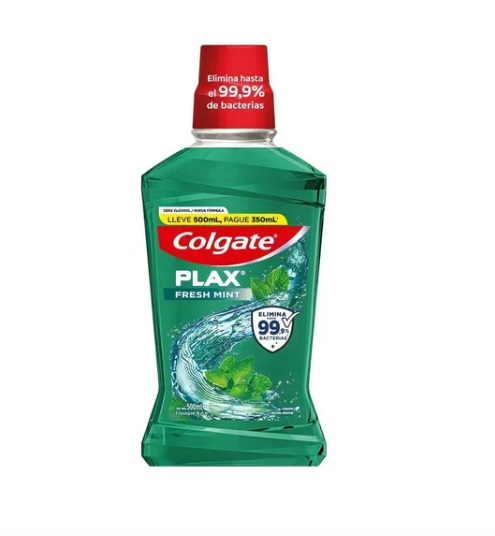 COLGATE ENJUAGUE PLAX FRESH MINT X 500 ML***