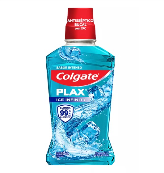 COLGATE ENJUAGUE PLAX ICE INFINITY X 500 ML