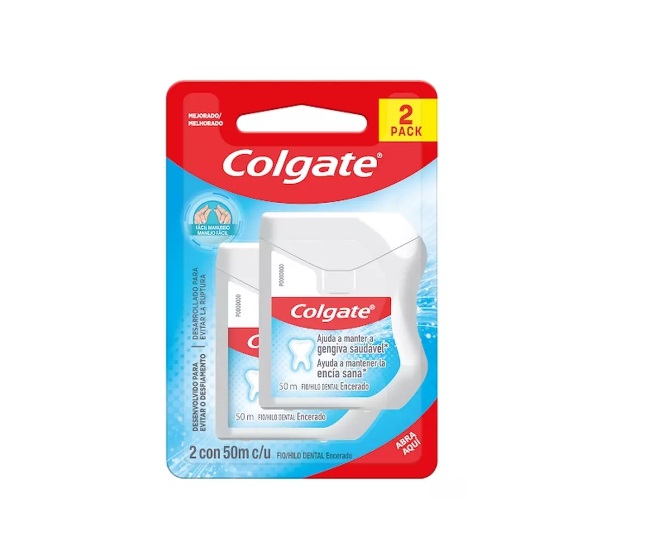 COLGATE HILO DENTAL ENCERADO 50 MT 2 X 1