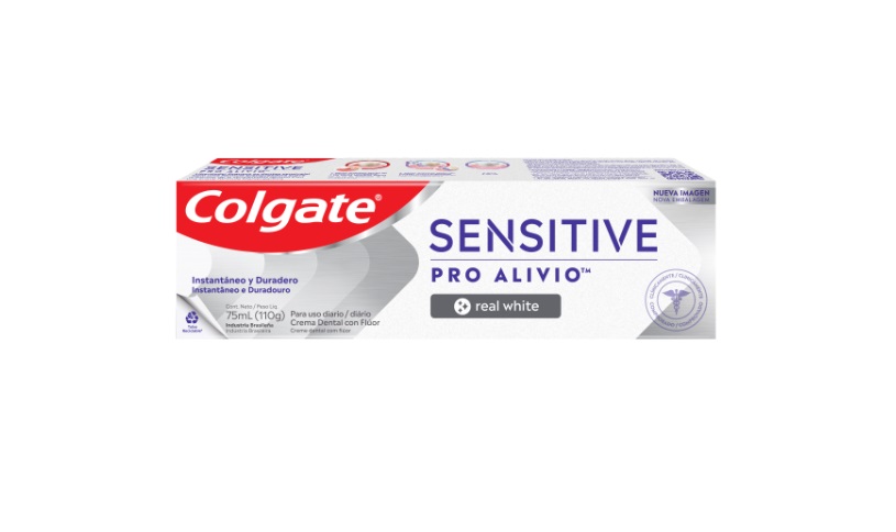 COLGATE PASTA PRO ALIVIO WHITENING REAL WHITE X 110 GR
