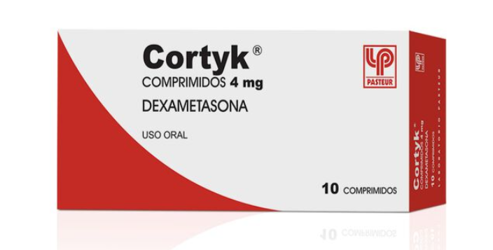 CORTYK 4 MG X 10 COMP (DEXAMETASONA) FECHA DE VENCIMIENTO NOVIMEBRE 2026