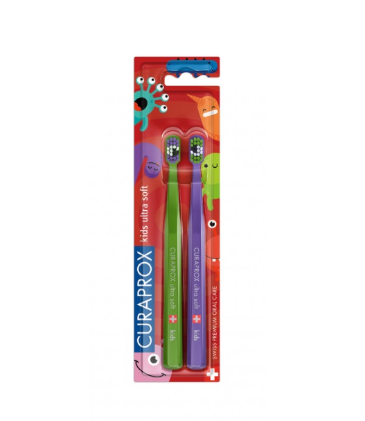 CURAPROX CEPILLO ULTRA SOFT  KIDS LITTLE BACTERIAS X 2