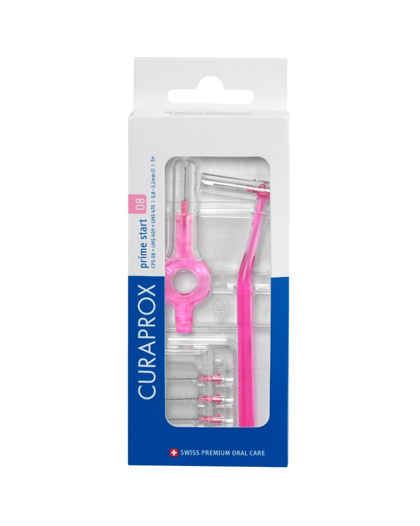 CURAPROX INTERDENTALES CPS 08 PRIME START + UHS 409 MANGO (ROSADO) 