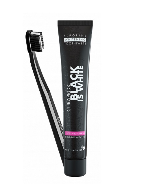 CURAPROX PASTA BLACK IS WHITE X 90 ML + CEPILLO
