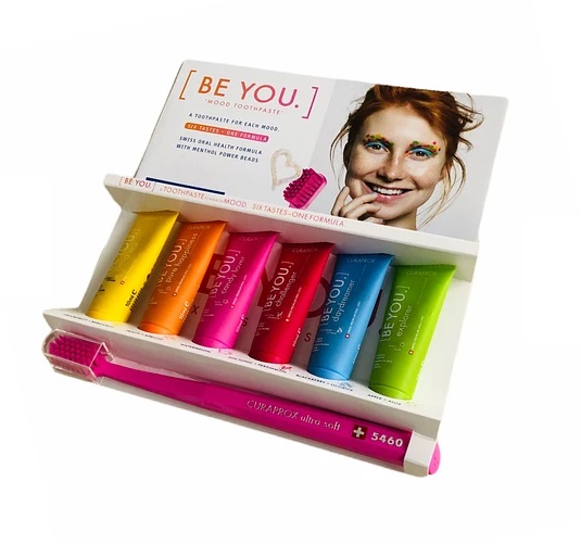 CURAPROX PASTA MINI BE YOU SET 6 VAR + CEPILLO***