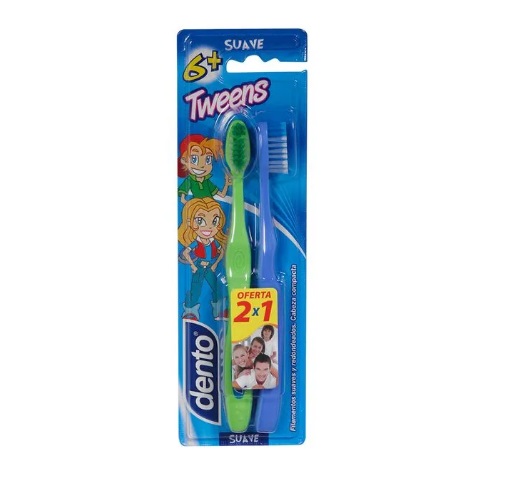 DENTO CEPILLO INFANTIL SUAVE 6+ 2 X 1***