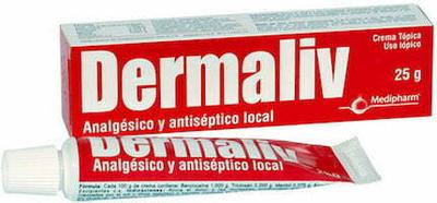 DERMALIV CREMA X 25 GR (BENZOCAINA/TRICLOSAN/MENTOL/ALCANFOR)
