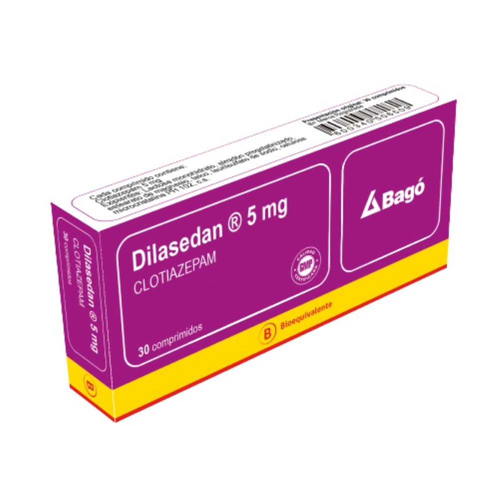 DILASEDAN  5 MG X 30 COMP (CLOTIAZEPAM) (PSICO)