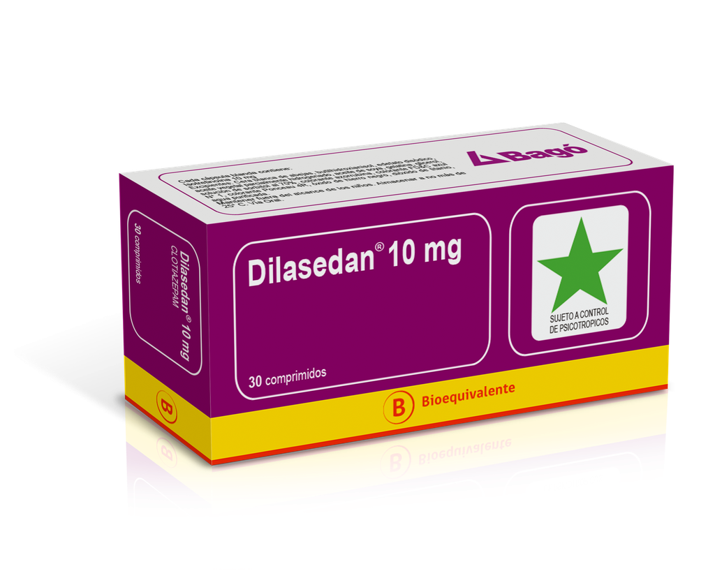 DILASEDAN 10 MG X 30 COMP (CLOTIAZEPAM) (PSICO)