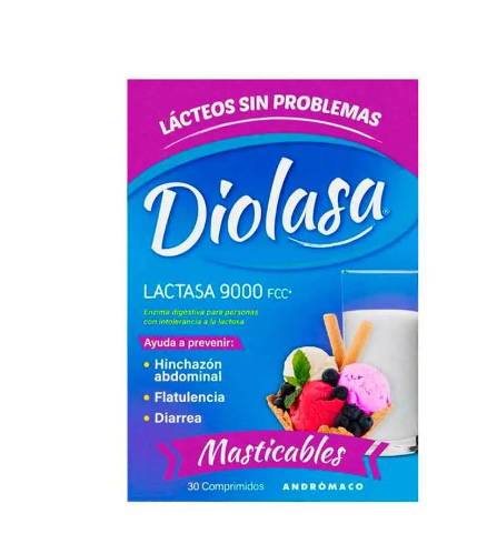 DIOLASA 9000 FCC MASTICABLE X 30 COMP (LACTASA)***