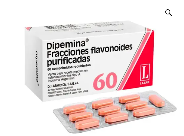 DIPEMINA 500 MG X 60 COMP (DIOSMINA/HESPERIDINA)