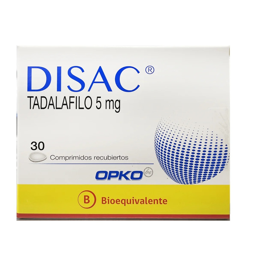 DISAC 5 MG X 30 COMP (TADALAFILO)