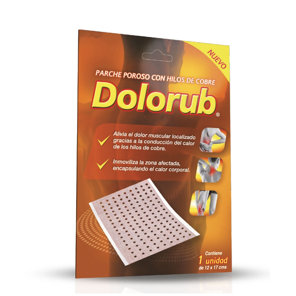 DOLORUB PARCHE HILOS COBRE X 1 UNID