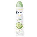 DOVE DESOD SPRAY WOMEN GO FRESH PEPINO TE VERDE 48H 150 ML