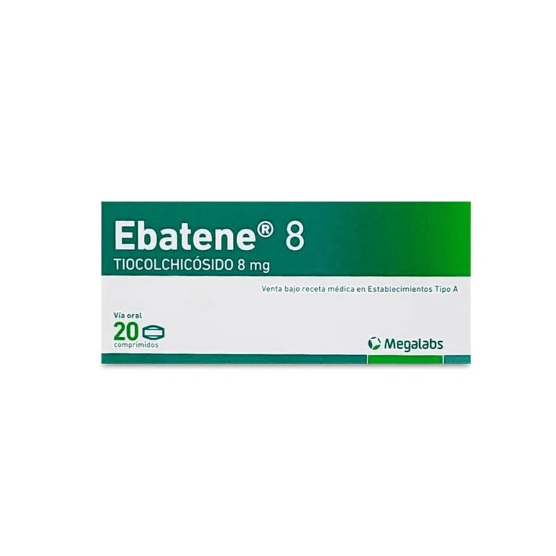 EBATENE 8 MG X 20 COMP (TIOCOLCHICOSIDO)