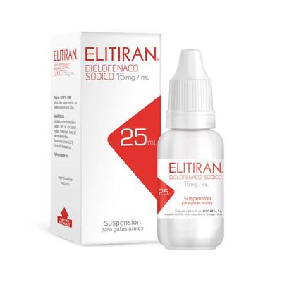 ELITIRAN GOTAS 15 MG/ ML X 25 ML (DICLOFENACO SIMIL MERPAL)