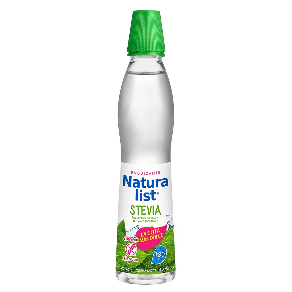 ENDULZANTE NATURALIST STEVIA GOTAS X 180 ML