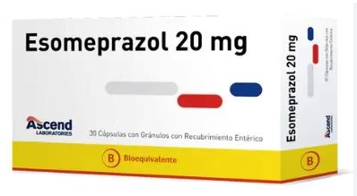 ESOMEPRAZOL 20 MG ASCEND X 30 CAPS (GENER)