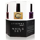 ETIENNE PACK NAILS SET X 6 ESMALTES CAJA HEXAGONAL