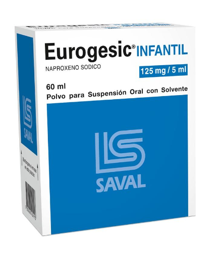 EUROGESIC INFANTIL JARABE 125 MG/5 ML X 60 ML (NAPROXENO)