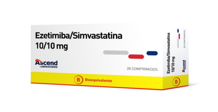EZETIMIBE/SIMVASTATINA 10/10 ASCEND X 28 COMP (GENER)
