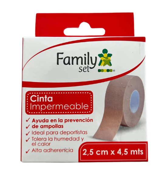 FAMILY SET CINTA ADH. IMPERM. COLOR PIEL 2,5 CM X 4,5 MTS***