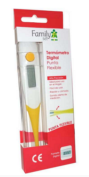 FAMILY SET TERMOMETRO DIGITAL PUNTA FLEXIBLE (ORTOPEDIA)