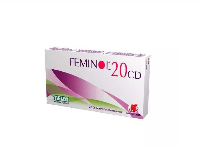 FEMINOL 20 CD X 28 COMP (GESTODENO/ETINILESTRADIOL) (HORM) CHS $3000