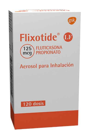 FLIXOTIDE LF 125 MCG/DOSIS AEROSOL INHALACION X 120 DOSIS (FLUTICASONA)