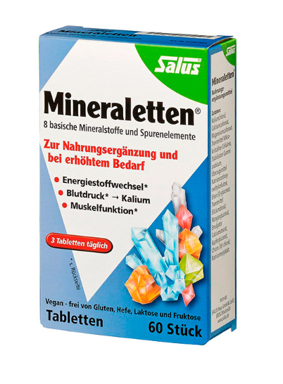 FLORADIX MINERALETTEN VEGANO X 60 CAPS (MINERALES/OLIGOELEMENTOS)