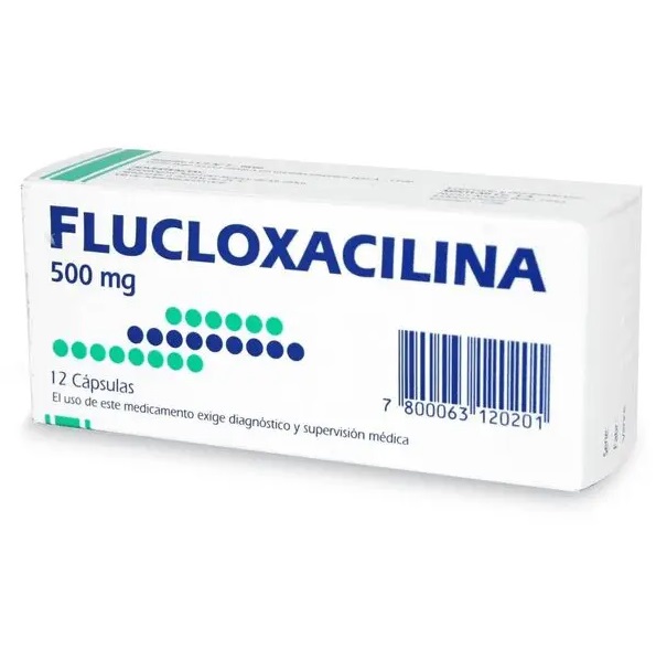 FLUCLOXACILINA 500 MG MINTLAB X 12 CAPS (GENER)(PTM)