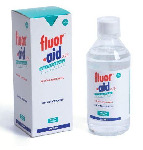 FLUORAID ENJUAGUE 0,05% MENTA FRESCA X 500 ML (FLUORURO SODICO)