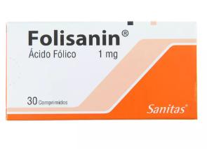 FOLISANIN 1 MG X 30 COMP (ACIDO FOLICO) (PTM)