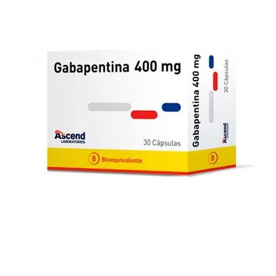 GABAPENTINA 400 MG ASCEND X 30 CAPS (GENER)
