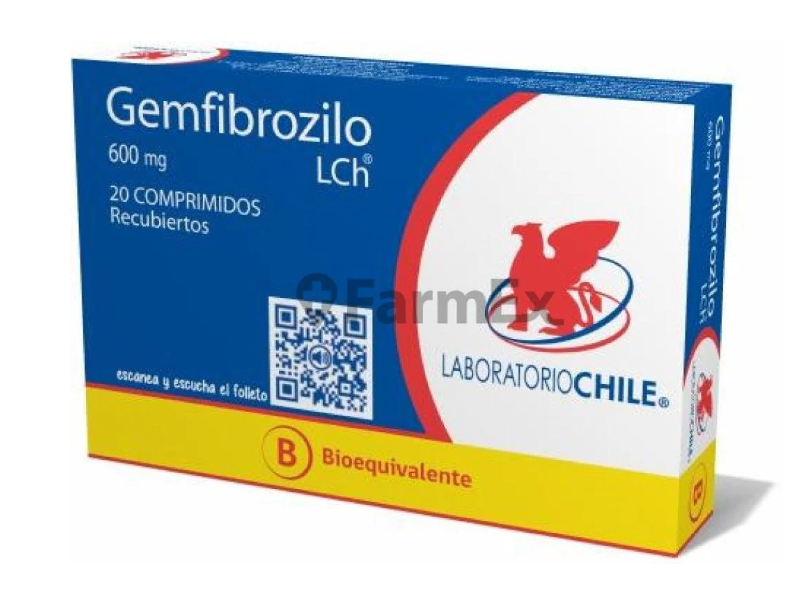 GEMFIBROZILO 600 MG LCH X 20 COMP (GENER)