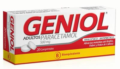 GENIOL 500 MG X 20 COMP (PARACETAMOL) (PTM)