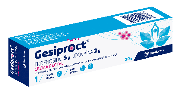 GESIPROCT CREMA ANTIHEMORROIDAL X 30 GR (LIDOCAINA/TRIBENOSIDO)