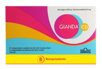 GIANDA CD X 28 COMP (DIENOGEST/ETINILESTRADIOL) (HORM)
