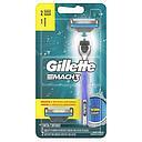GILLETTE MACH3 MAQUINA + REPUESTO X 2 UNID