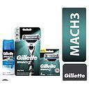 GILLETTE PACK M3 TURBO MAQUINA + REPUESTOS + NECESSAIRE***