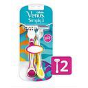 GILLETTE PRESTOBARBA SIMPLY3 VENUS MUJER X 2