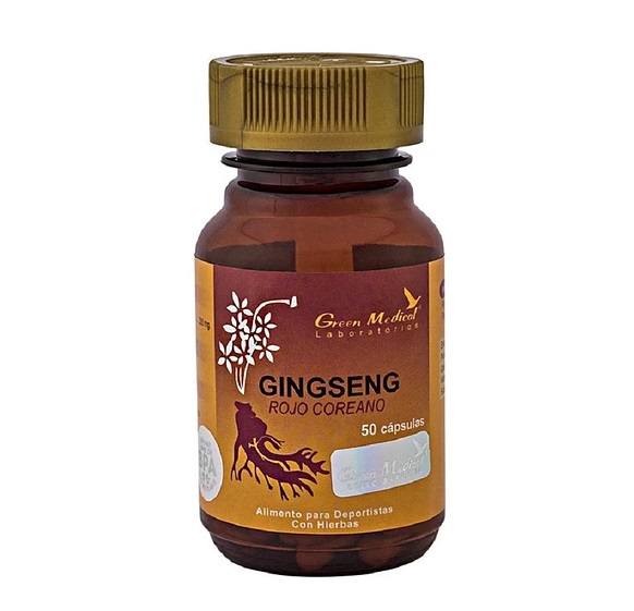 GINSENG ROJO COREANO X 50 CAPSULAS GREEN MEDICAL***