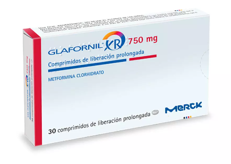 GLAFORNIL XR 750 MG X 30 COMP (METFORMINA)