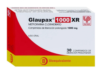 GLAUPAX XR 1000 MG X 30 COMP (METFORMINA)