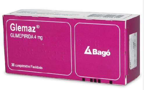 GLEMAZ 4 MG X 30 COMP (GLIMEPIRIDA) ***