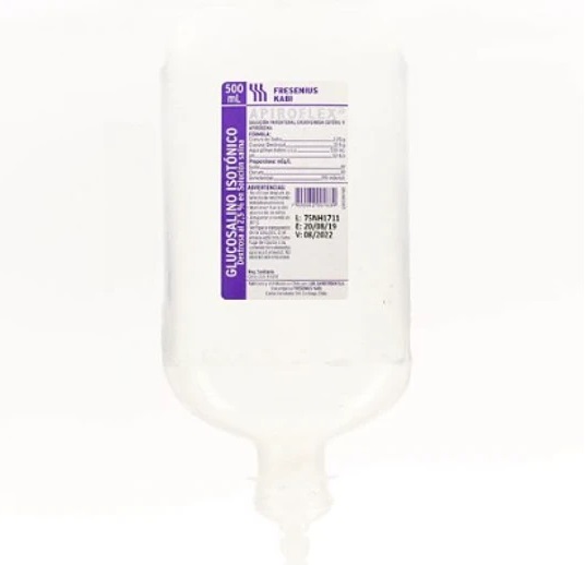 GLUCOSALINO ISOTONICO 2.5 % FRESENIUS X 500 ML***