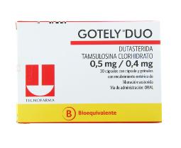GOTELY DUO 0,5/0.4 X 30 CAPS (TAMSULOSINA/DUTASTERIDA)
