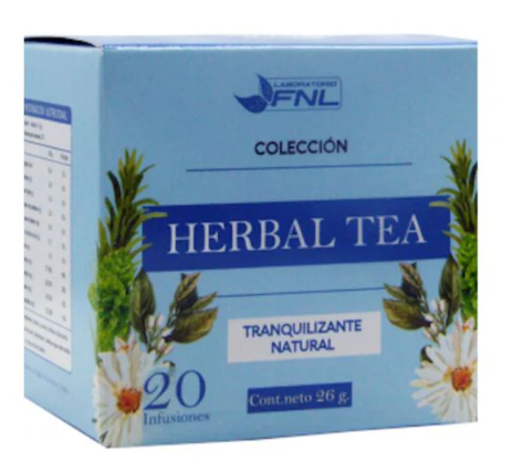 HERBAL TEA TRANQUILIZANTE NATURAL X 20 BOLSAS FNL (NARANJO/LAVANDA/MELISSA/MANZANILLA)